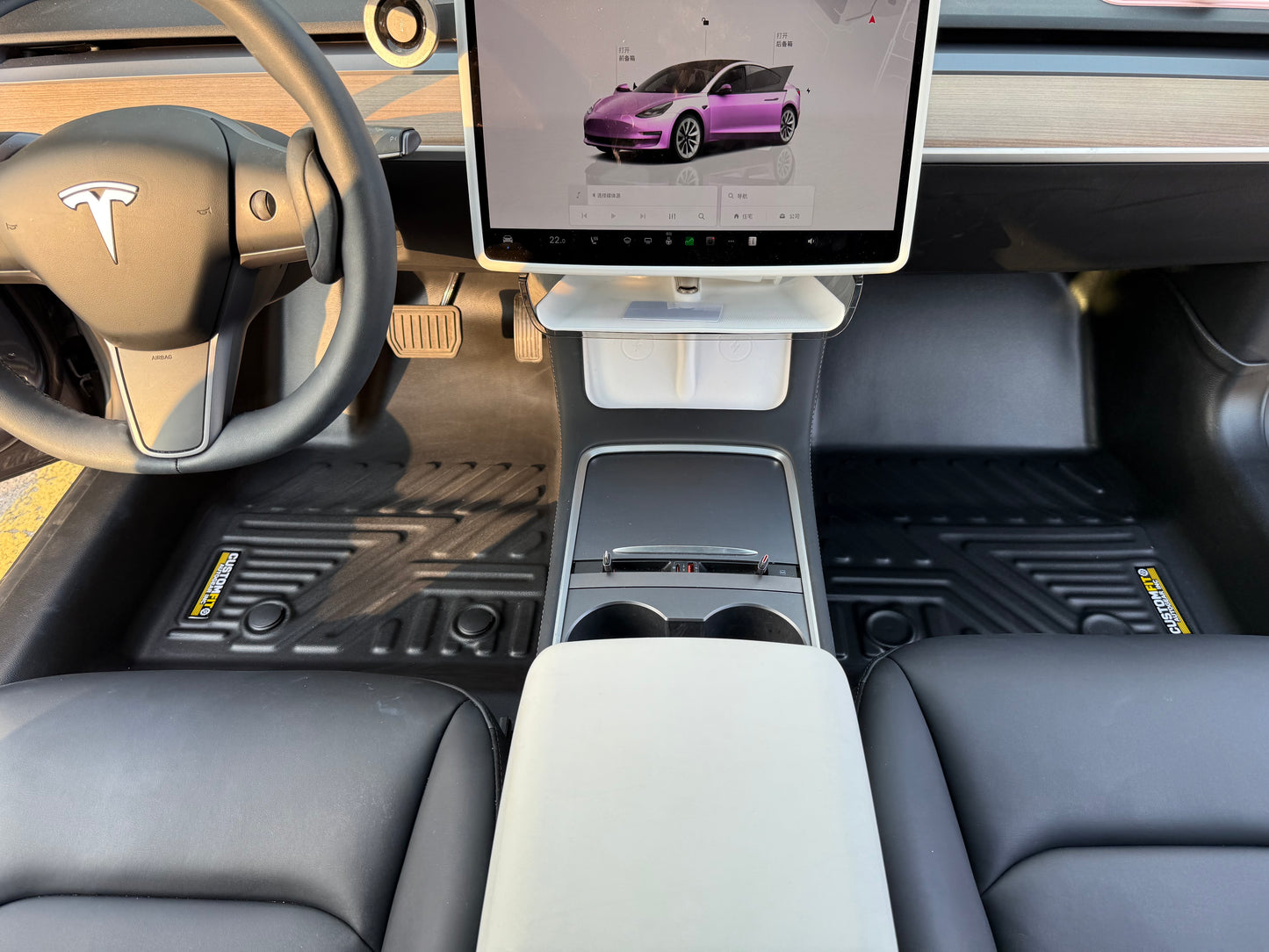 2017-2025 Tesla Model 3 5D Floor Mats First Row