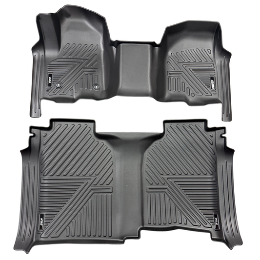 2019-2026 Chevrolet Silverado 1500( 1st row bench seating.) Crew Cab without Rear Under Seat Storage 5D Floor Mats