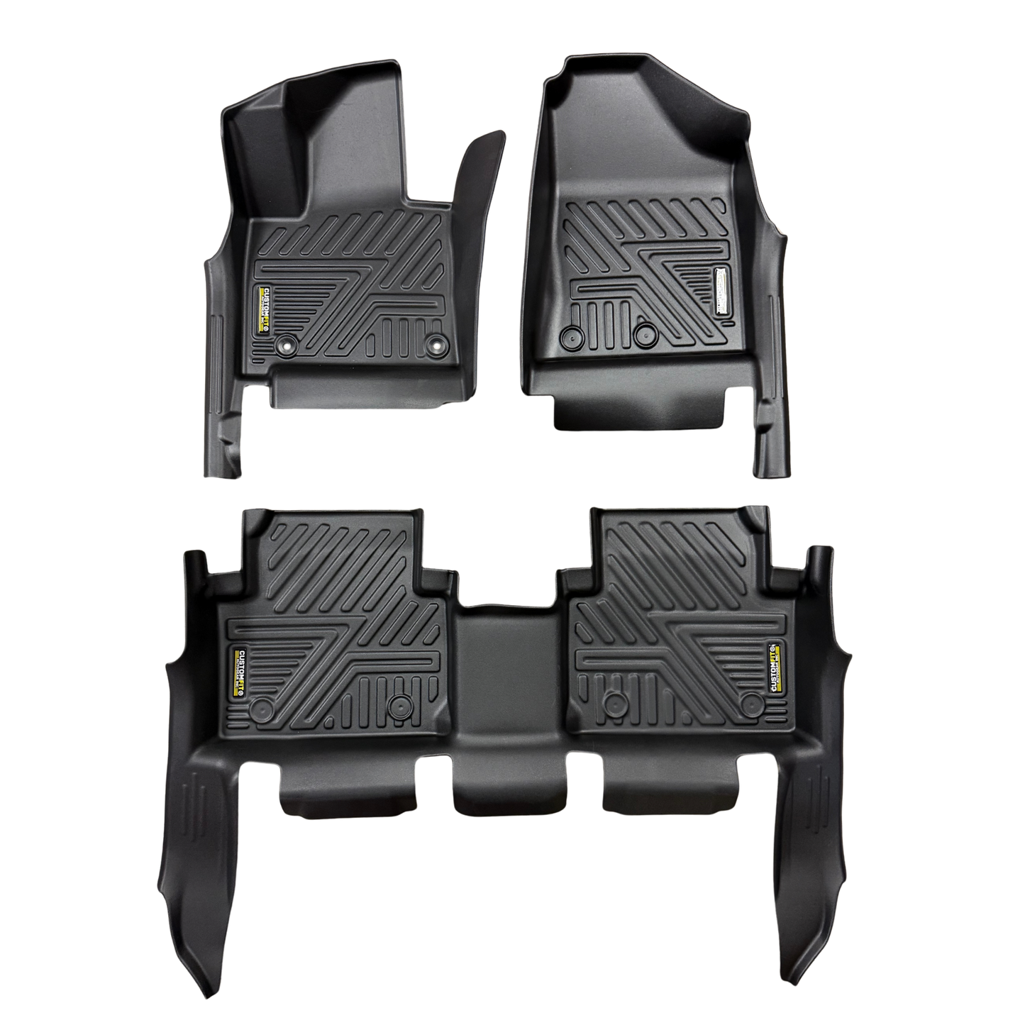 Tapis de sol toutes saisons 5D TPE pour Hyundai Santa Fe 2024 (7 places) non hybride